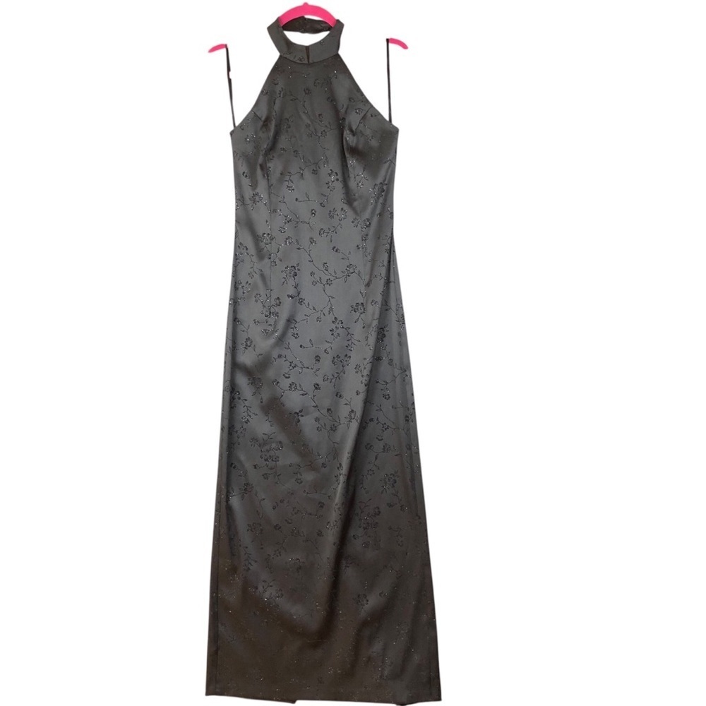 I.N. San Francisco Sparkly Y2K halter whimsigoth witchy grunge maxi dres…